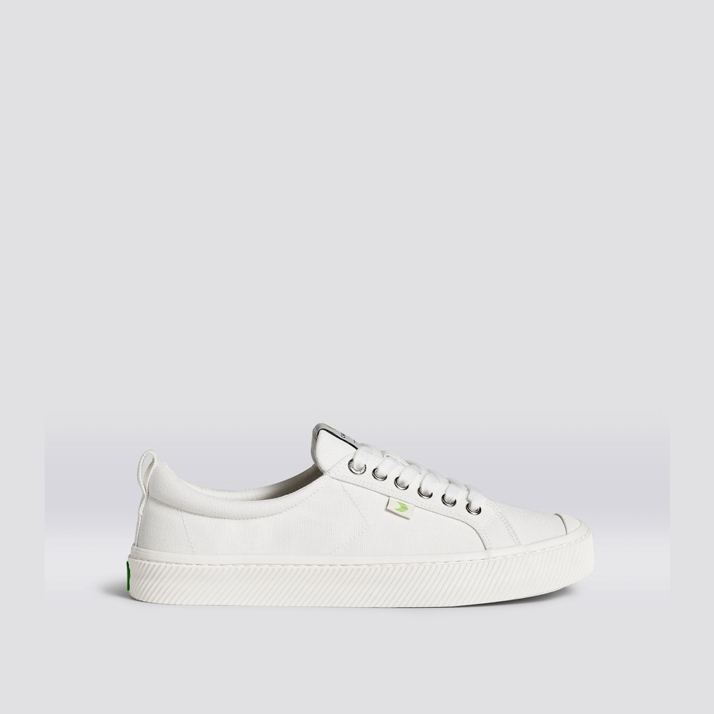 OCA LOW Cariuma Low Top Tela Vegan Off-White Femme | ZQW-6408707